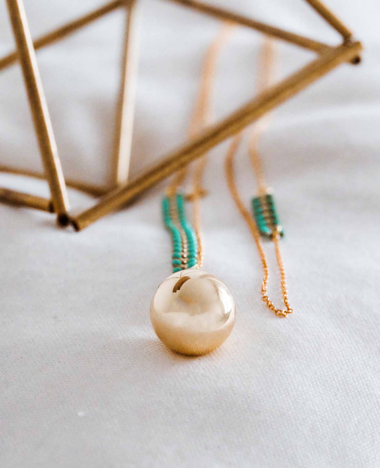 Bola Nuée d'Épi turquoise