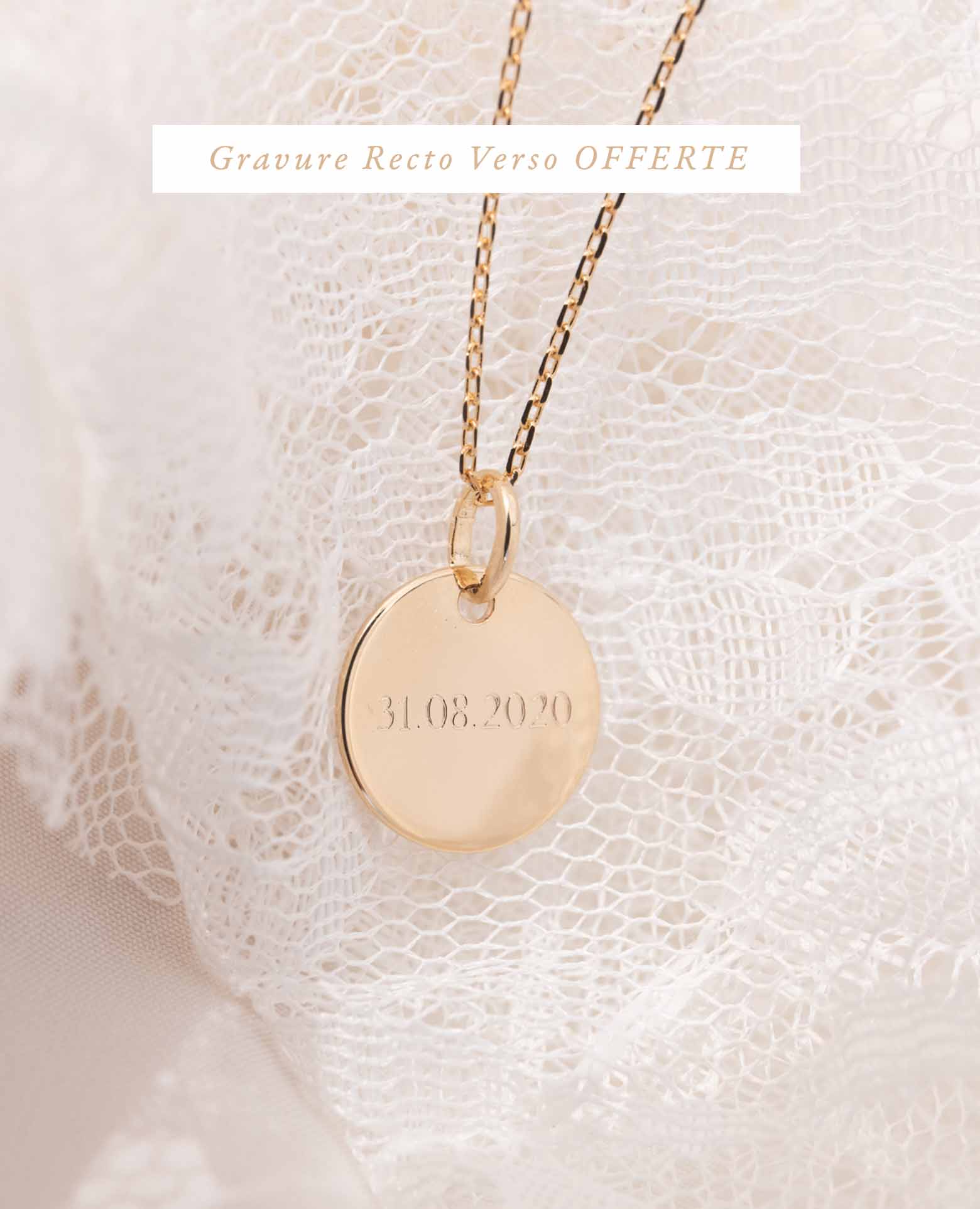 Médaille de baptême Nœud