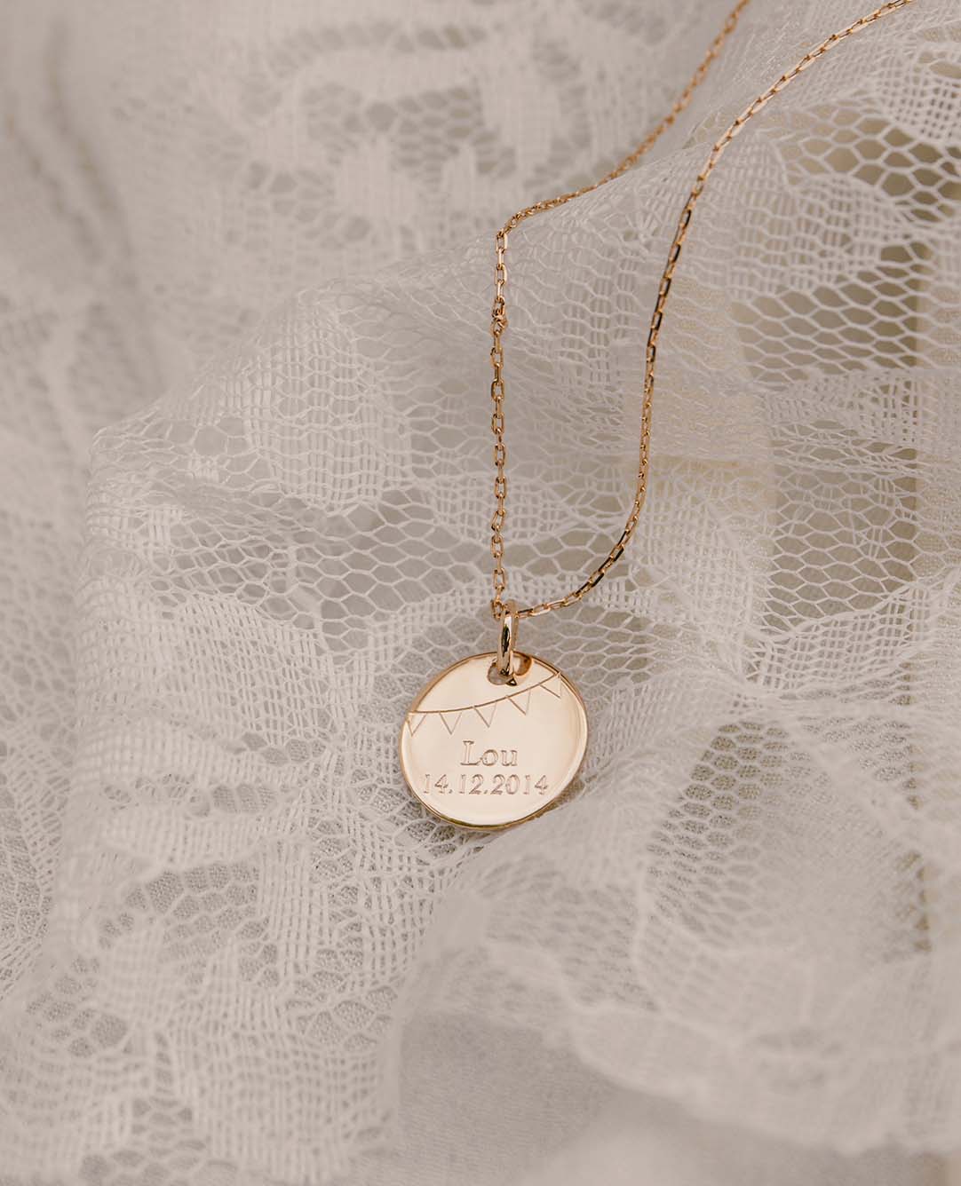 Medaille Taufe Wimpel