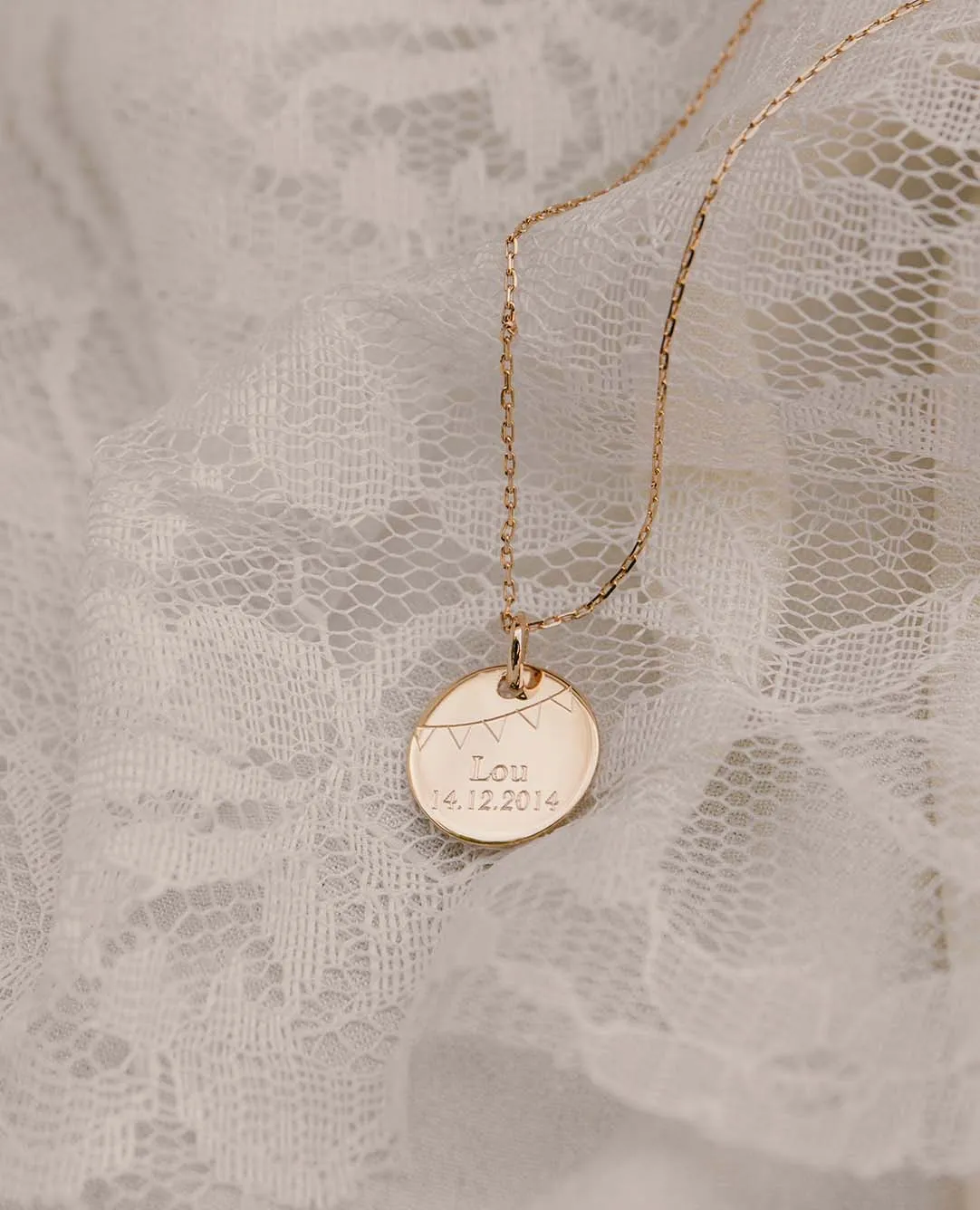 Medaille Taufe Wimpel