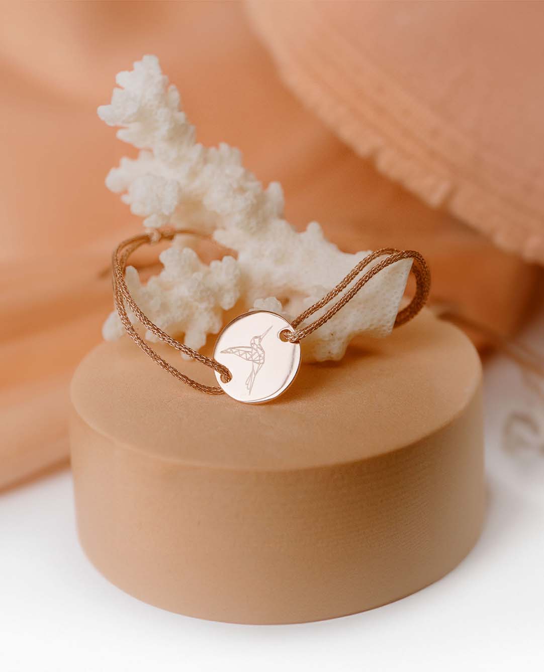 Armband Kolibri <i>Hope</i> rosévergoldet