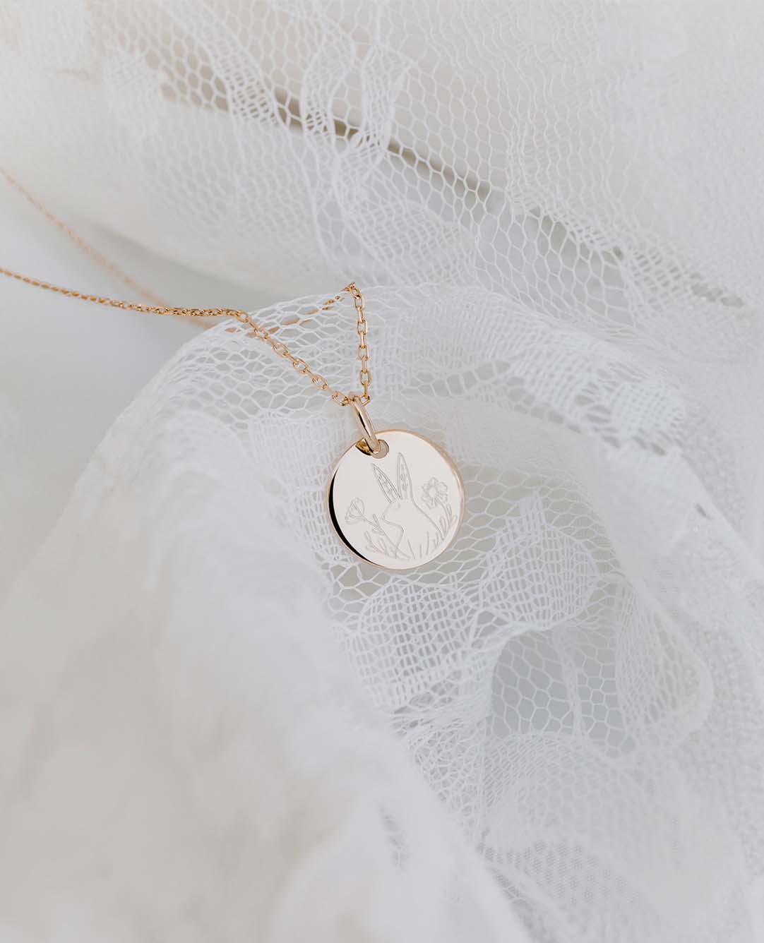 Taufmedaille Kaninchen