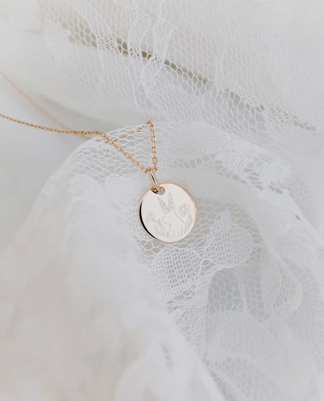 Taufmedaille Kaninchen