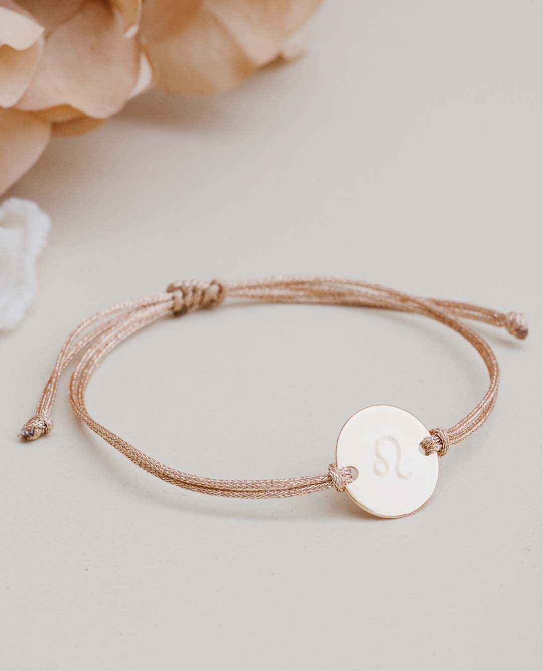 Personalisierbares Sternzeichen-Armband rosévergoldet
