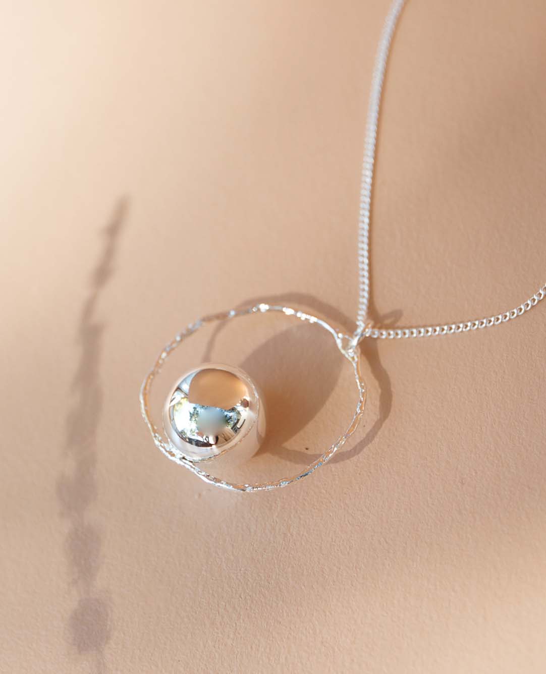 Klangkugel Schwangerschaft Selene versilbert