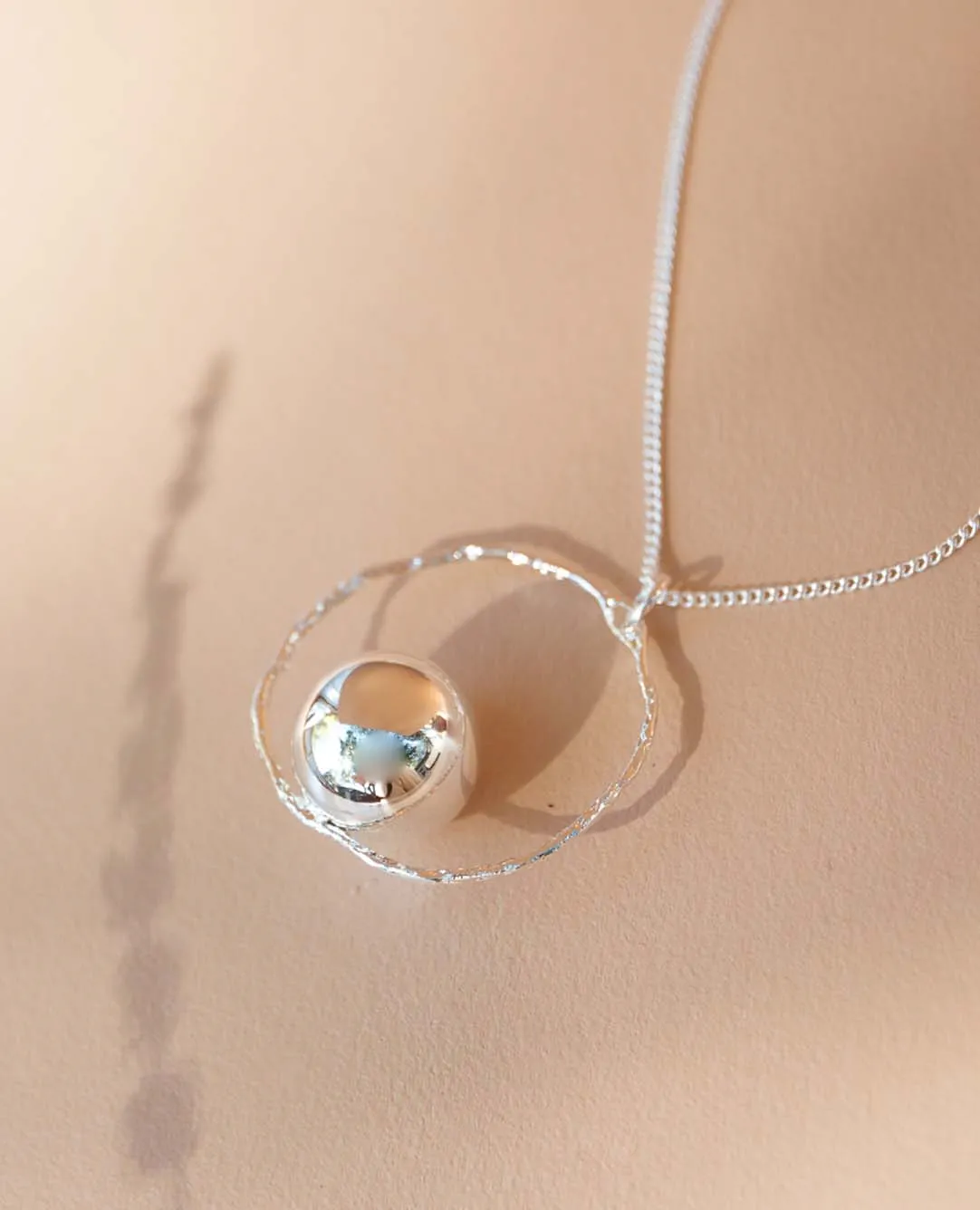 Klangkugel Schwangerschaft Selene versilbert