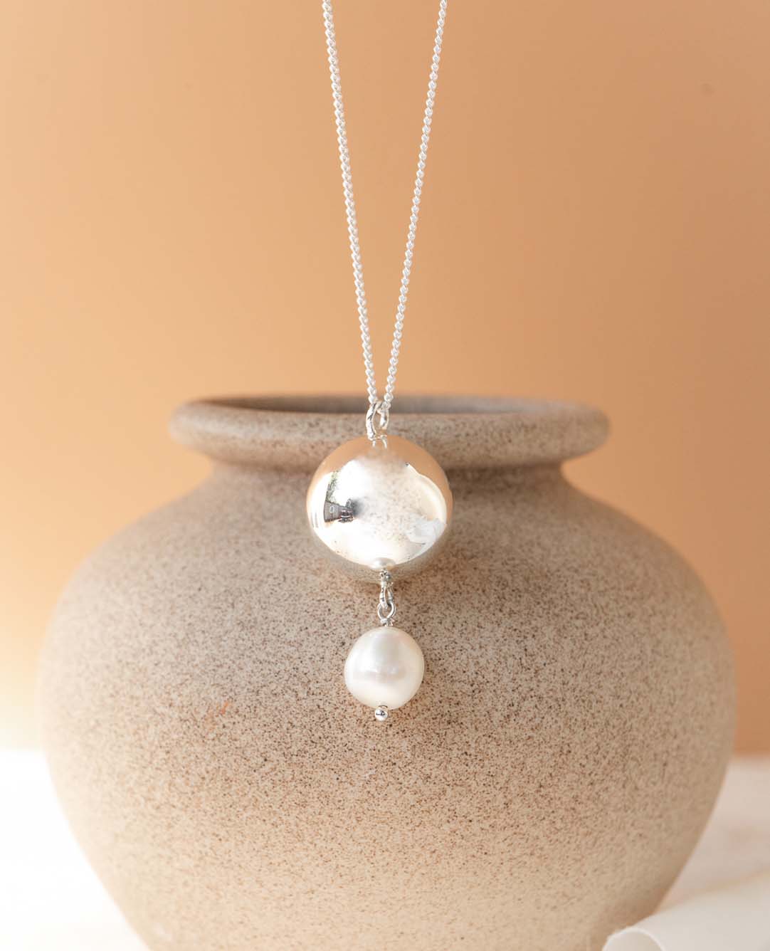 Klangkugel Schwangerschaft Diane versilbert