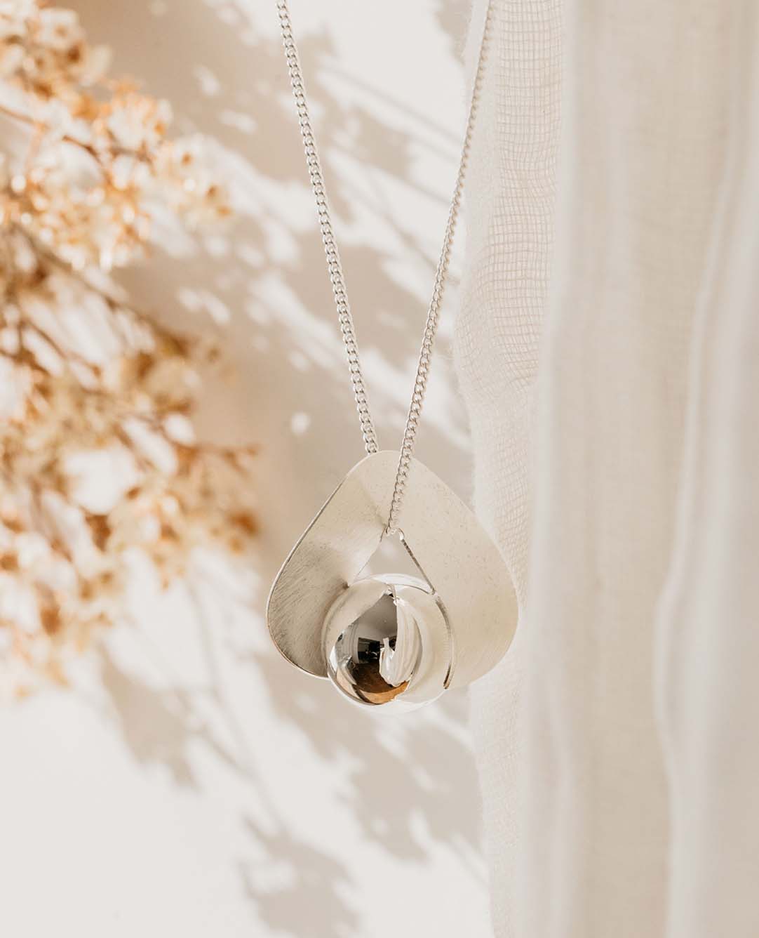 Klangkugel Schwangerschaft Calder versilbert