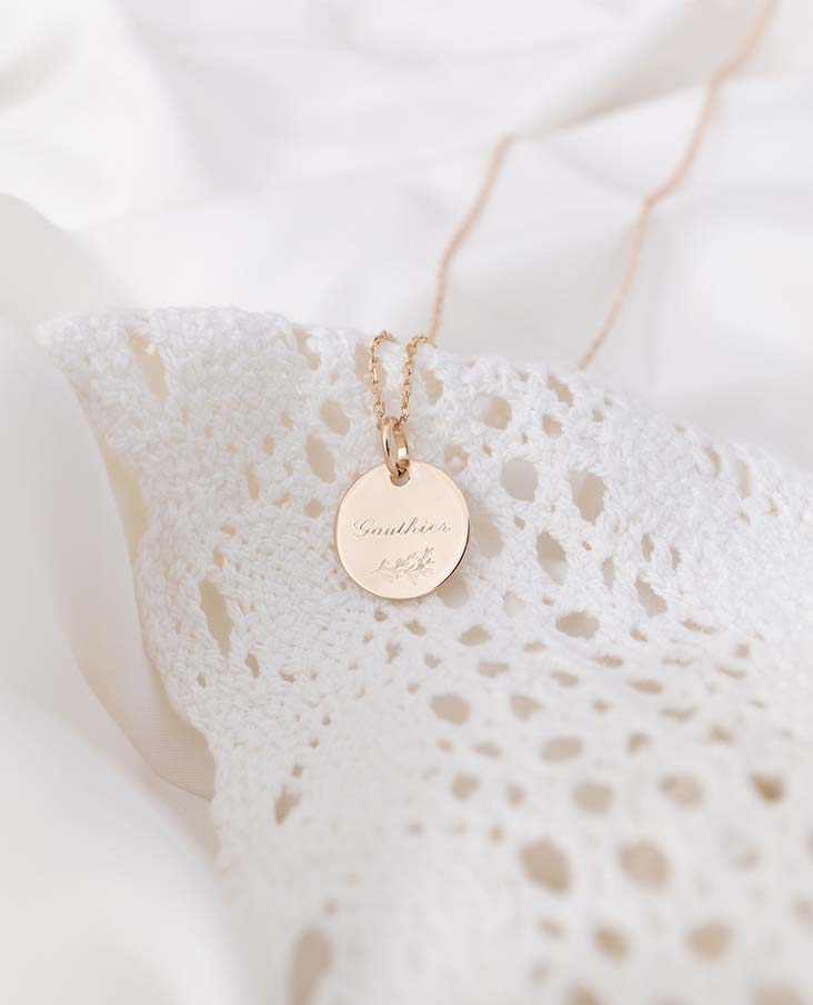 Taufmedaille Schleife