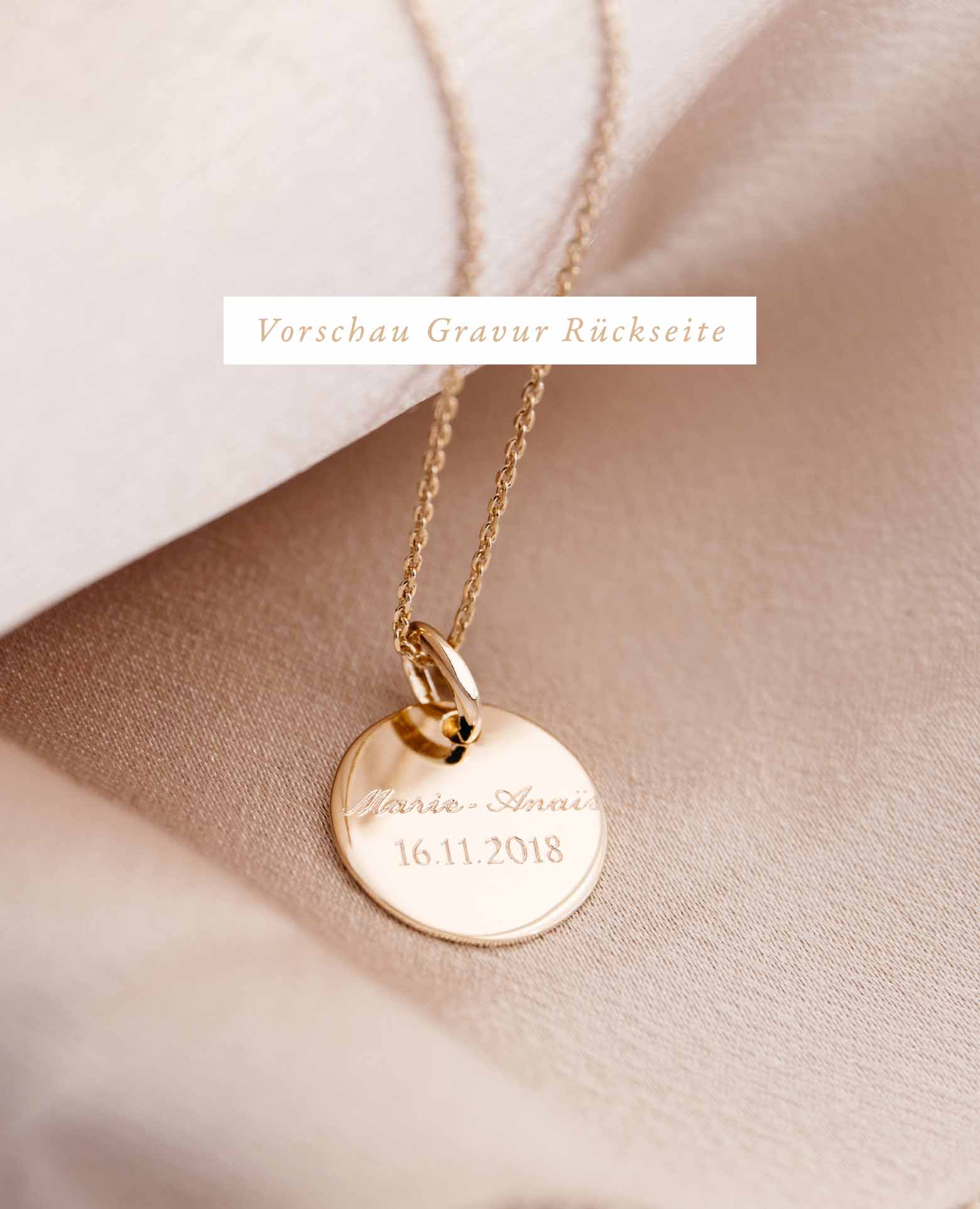 Collier baptême personnalisé Prénom feuillage