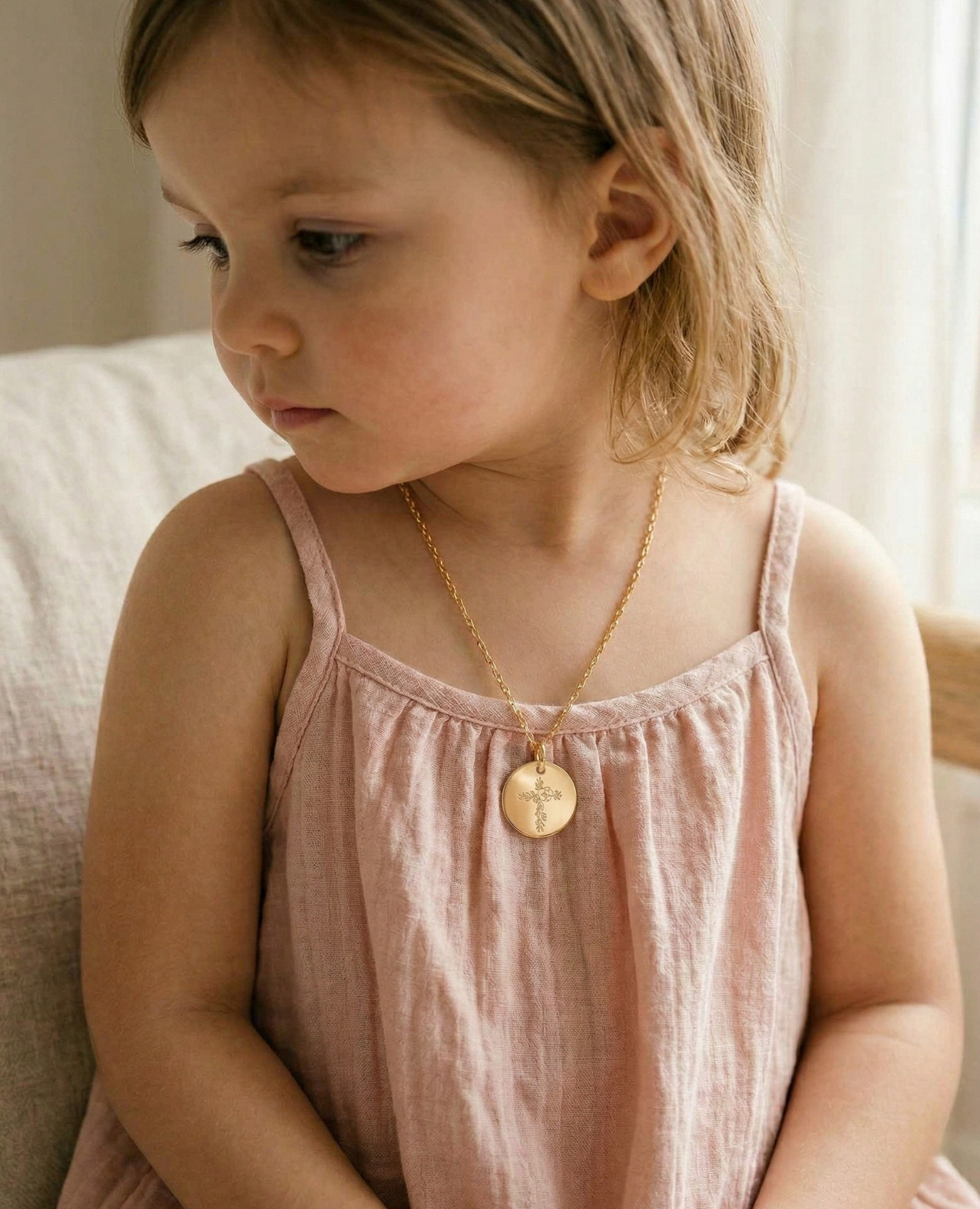 Médaille de baptême <i>Croix fleurie</i>