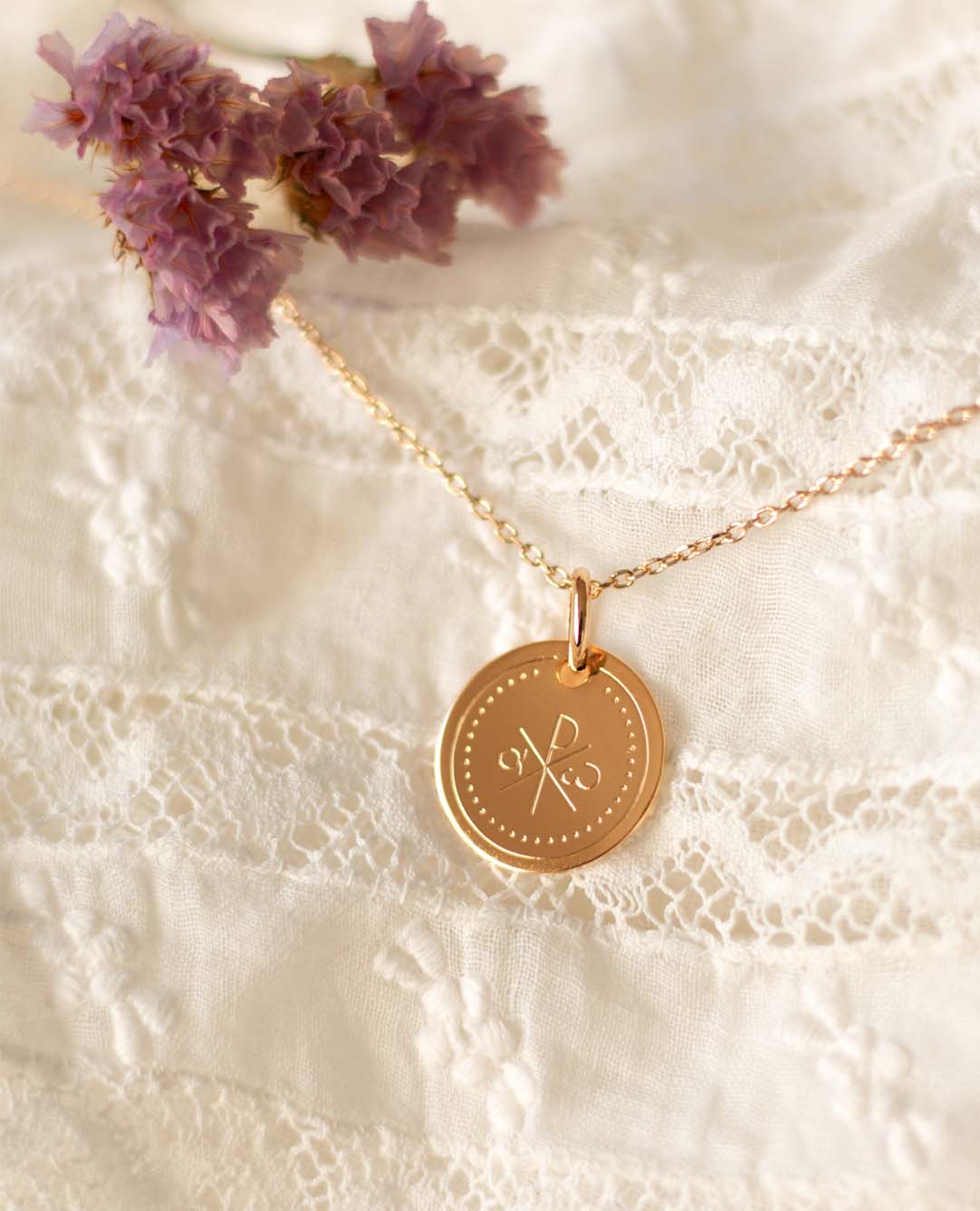 Personalisierte Taufmedaille <i>Chrisma</i>
