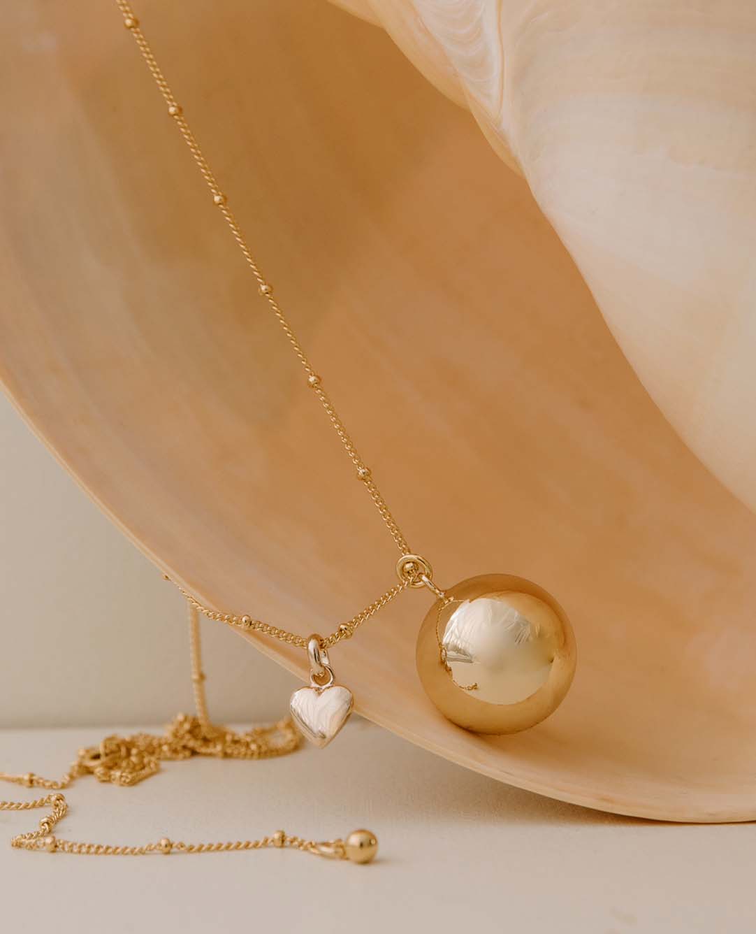 Klangkugel Schwangerschaft <i>Marie Herz</i> Gold